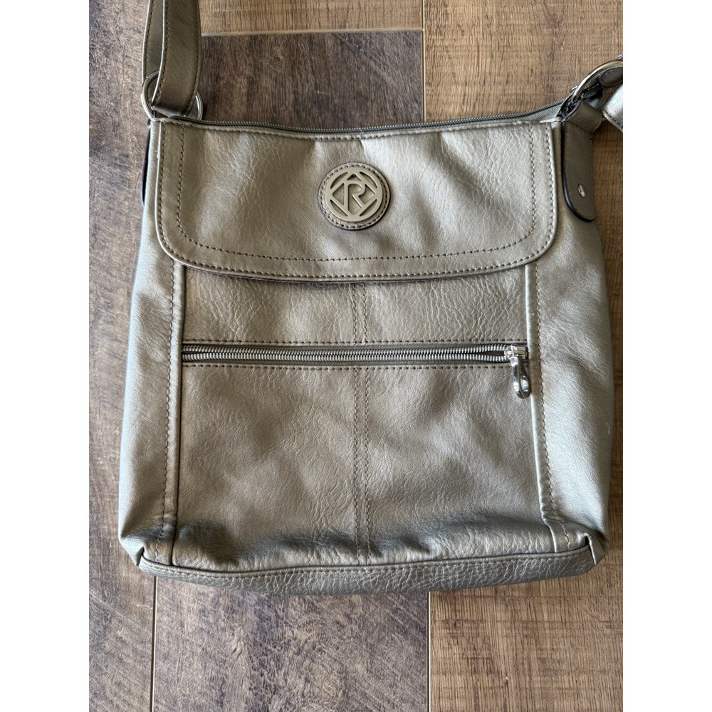 Relic Metallic Silver Crossbody Purse With Adjustable Strap - Picture 2 of 6
